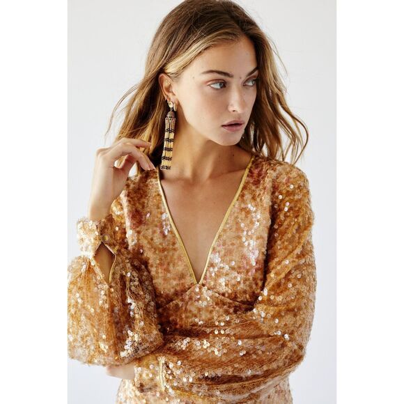 Free People Stars Align Mini Dress - Picture 4 of 7